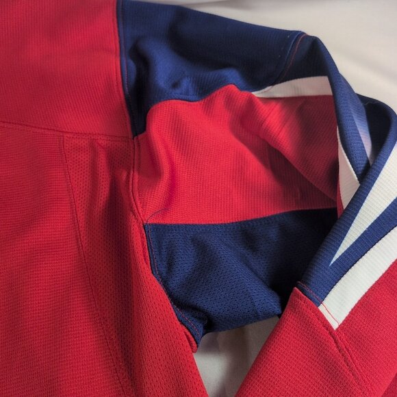 Olympic Team Nike M Medium Russia Ice Hockey Jersey Red Blue Embroidery National - Picture 5 of 15